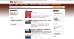 Desktop Screenshot of epitinfo.hu